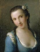 Pietro Antonio Rotari A Girl in a Blue Dress Germany oil painting artist